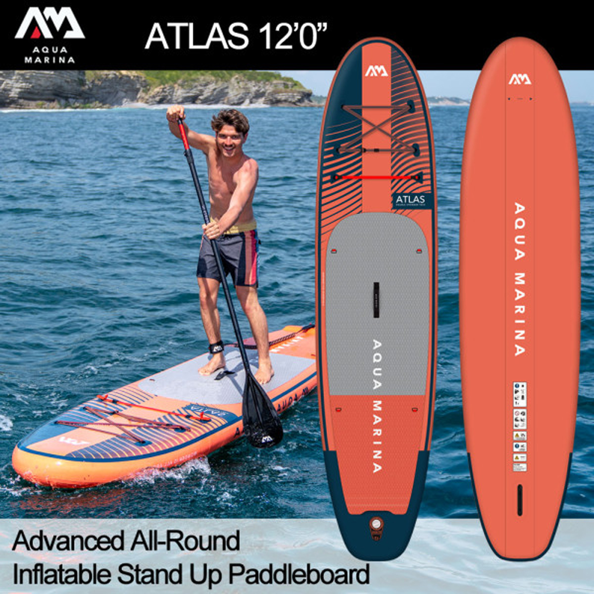 Aqua Marina Atlas Advanced All-Around iSUP 12' 0